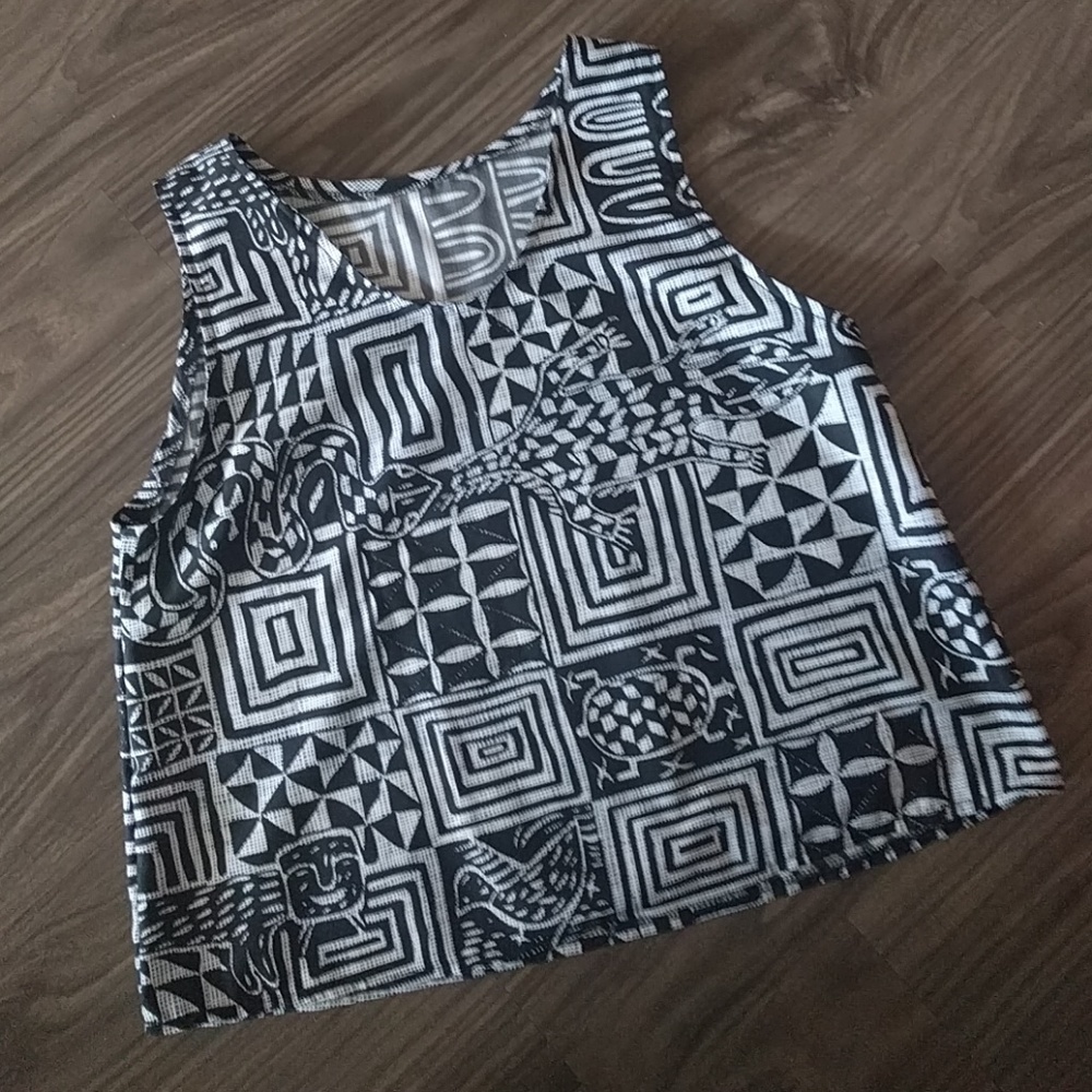 African print crop top